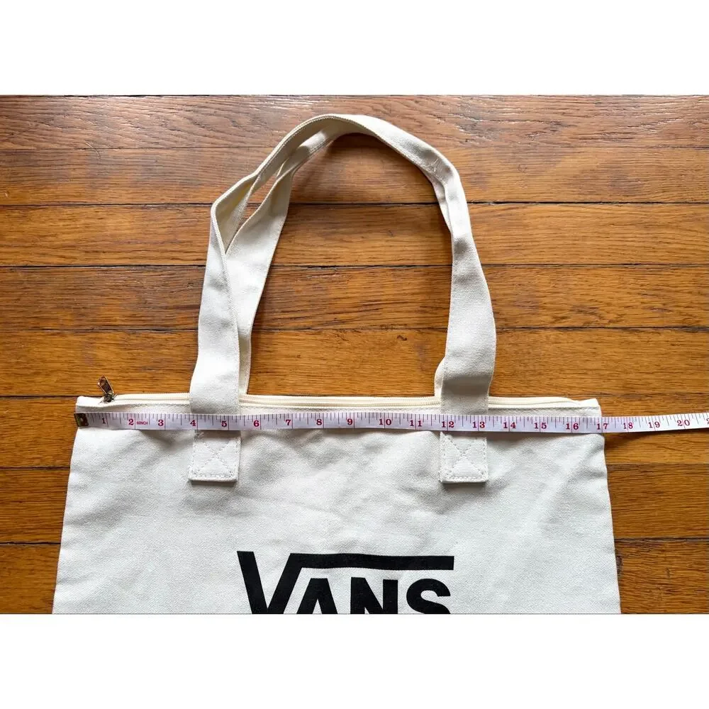 VANS ‘Off The Wall’ Zippered Canvas Tote (NWOT)